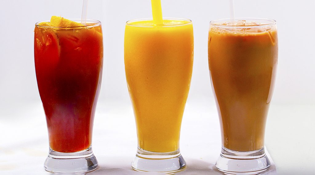 Food - LemonTea_MangoSlush_MilkTea